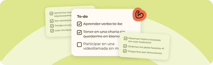 lista de objetivos alcanzados